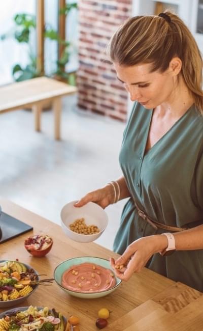 woman cooking